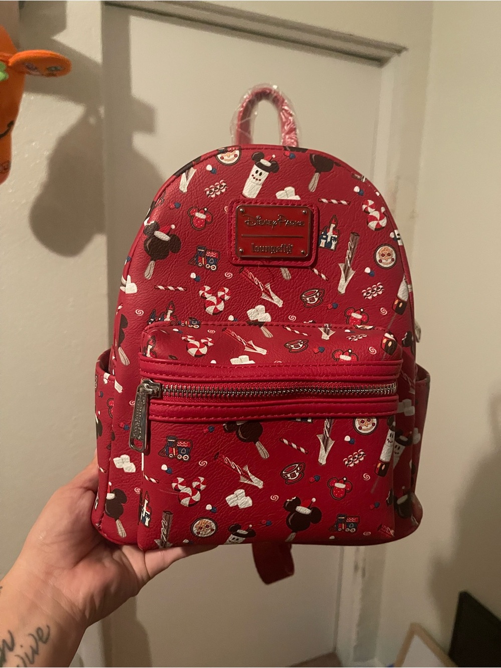 Loungefly Kids Red Disney Icon Mini Backpack